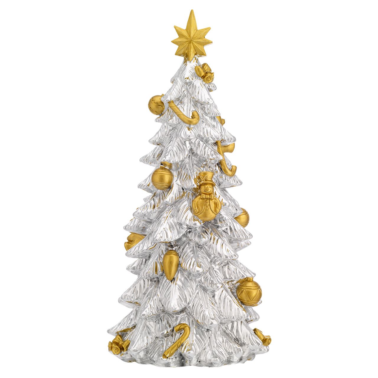 ALBERO ARGENTATO E ORO CON CARILLON H. 27